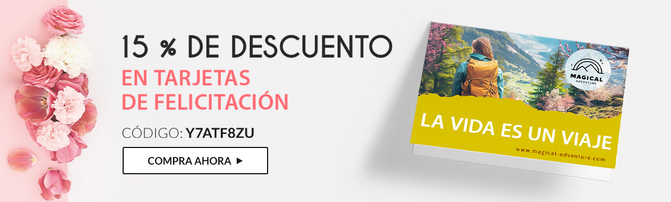 15 % de descuento en tarjetas de felicitación